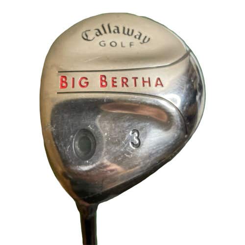 LH Ladies Callaway Big Bertha 3 Wood Gems 55 Graphite Shaft 42.5”L