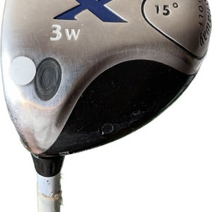 LH Ladies Callaway X 15* 3 Wood Fujikura Gems Graphite Shaft RH 42”L