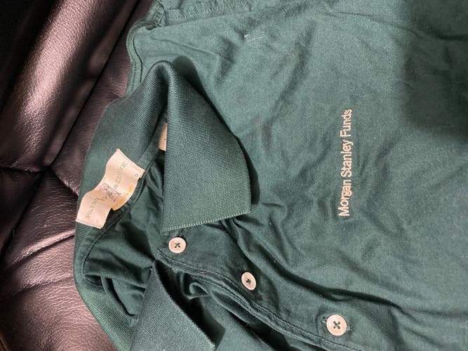 Green Polo by Fairway & Greene Made for Morgan Stanley
