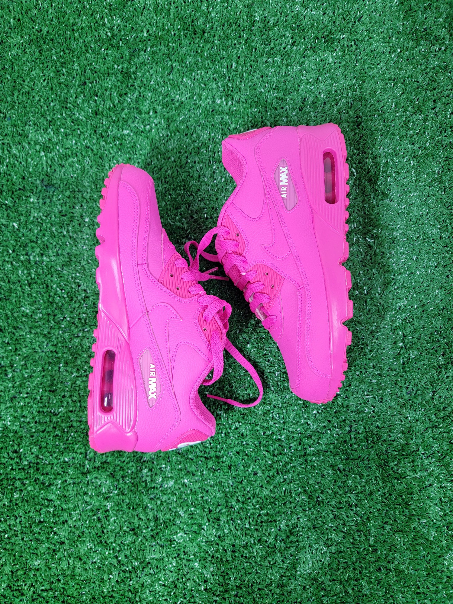 GIRLS (BIG KIDS) NIKE AIR MAX 90 LEATHER CASUAL SHOES