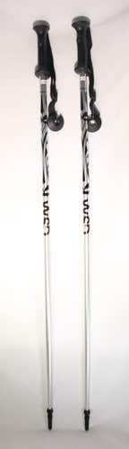 2 PAIRS DEAL deal Ski poles adult downhill/alpine Aluminum  Pair  120cm with  baskets  New