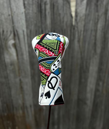 Queen Cards Golf leather Hybrid Headcover
