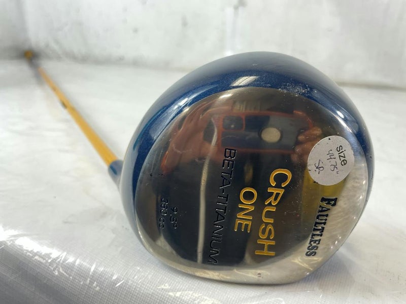 Used Faultless Crush One Senior Flex Graphite Shaft Golf Driver 44.75