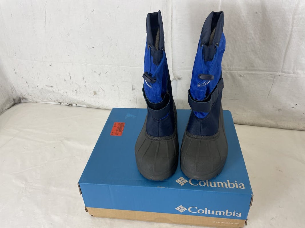 Used Columbia Powderbug Plus Ii Junior Size 05 Snow Boots - Near New