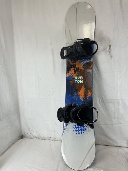 Used Burton Ripcord 145 Cm Men s Snowboard Combo W Md Freestyle Bindings