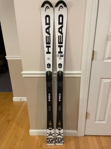 Used HEAD 156 cm Racing World Cup Rebels i.SL RD Skis Without Bindings