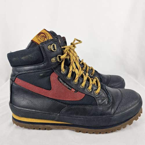 Diesel Olson Mens Size 9 Blue Yellow Red Lace Up Casual Hiking Walking Boots