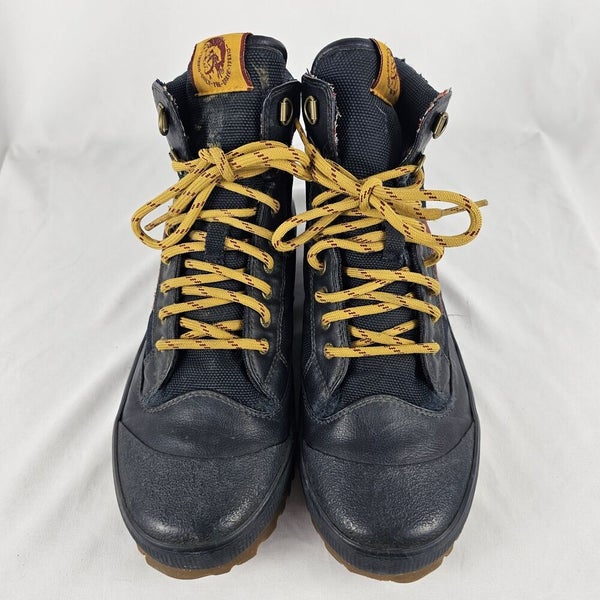 Diesel Olson Mens Size 9 Blue Yellow Red Lace Up Casual Hiking Walking Boots