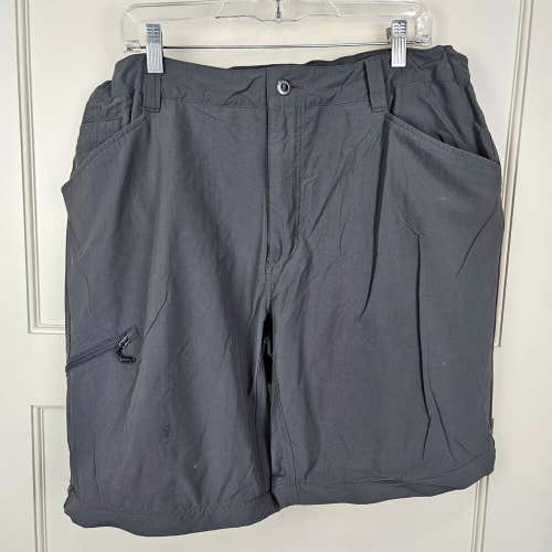 Patagonia Mens 38 Cargo Shorts Outdoor Hiking Gray - Missing zip-off legs
