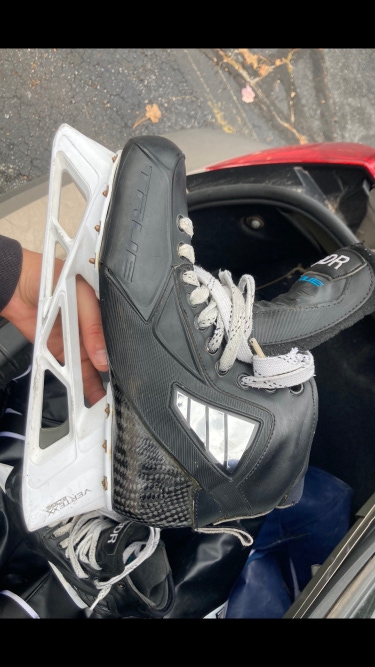 Used True  Pro Stock Size 9.5 Custom Pro Hockey Goalie Skates