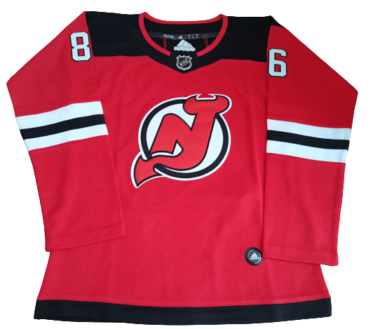 Men's New Jersey Devils Jack Hughes  Hockey Jersey Size 54 Vintage