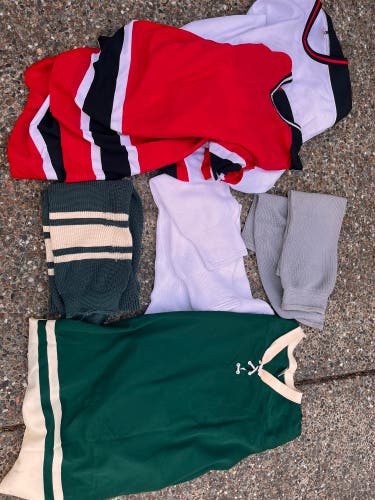 Goalie Cut Jerseys and Socks