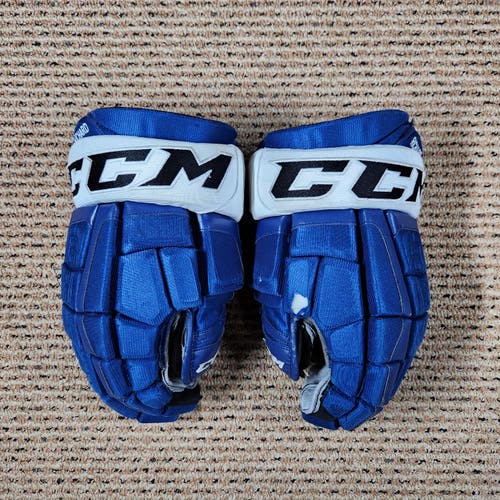 T. Richard AHL Used CCM Pro Model Gloves 14" Pro Stock