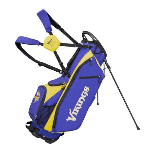 WIlson Staff NFL Stand / Carry Golf Bag - 4-Way - MINNESOTA VIKINGS