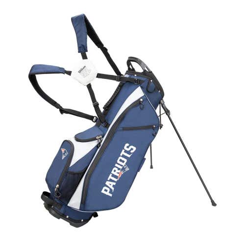 WIlson Staff NFL Stand / Carry Golf Bag - 4-Way - NEW ENGLAND PATRIOTS
