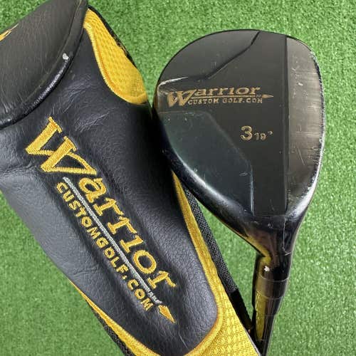 Warrior Golf 3 Hybrid 19 Degree Tour 3.1 Stiff Flex Graphite Shaft Right Handed