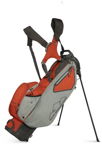 Sun Mountain 2022 3.5 LS Carry / Stand Golf Bag - 4-Way - GRAY / INFERNO ORANGE