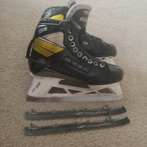 Senior Used Bauer Supreme 3s Hockey Goalie Skates Regular Width Size 6