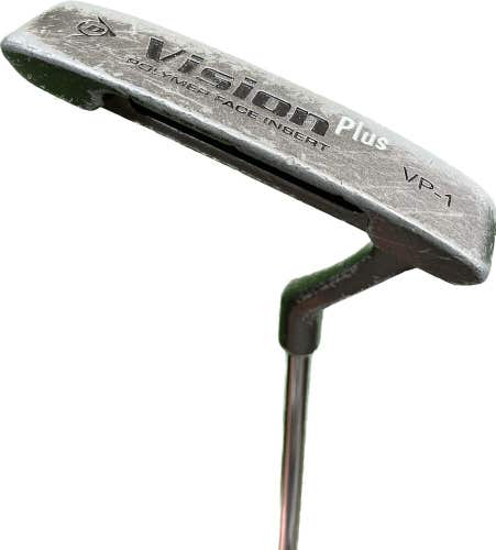 Dunlop Vision Plus VP-1 Putter Steel Shaft RH 34.5”L New Grip!