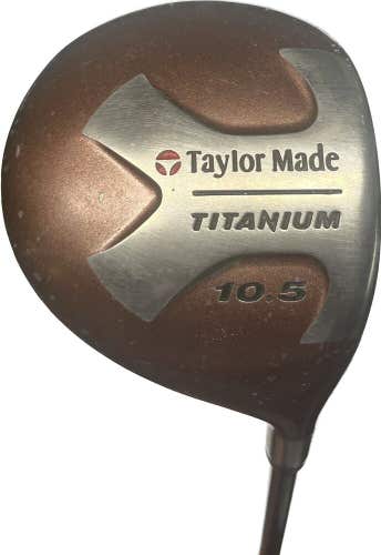 TaylorMade Titanium 10.5° Driver Bubble Regular Flex Graphite Shaft RH 45.5” L