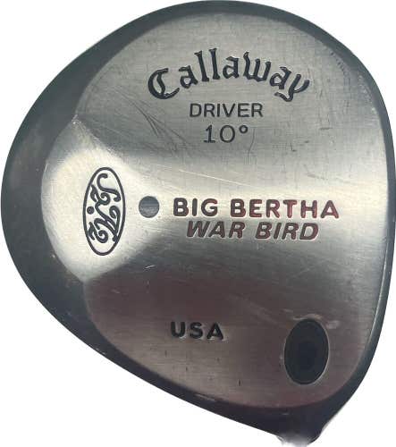 Callaway Big Bertha War Bird 10° Driver RCH 90 R Flex Graphite Shaft RH 44”L