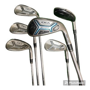 Adams Idea a7 OS 4 Hybrid + 7-PW + SW Regular Flex Steel Shafts RH **READ**