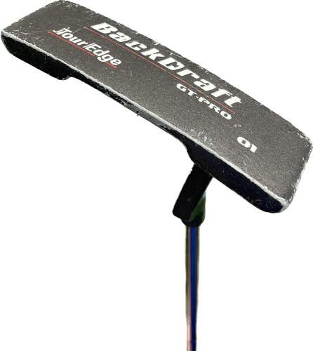 Tour Edge Back Draft GT-Pro 01 Putter Steel Shaft RH 34.5”L New Grip!