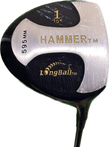 Long Ball Hammer 595mm 10* Driver Super Shaft Regular Flex Graphite Shaft RH 44”