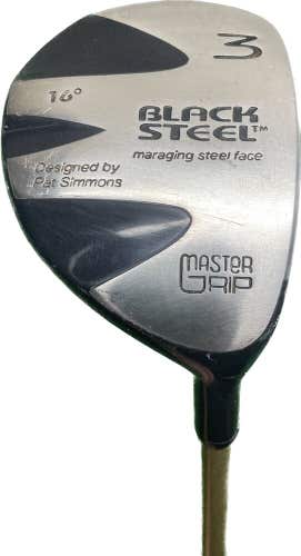 Master Grip Black Steel 16* 3 Wood MC-60 Senior Flex Graphite Shaft RH 43”L