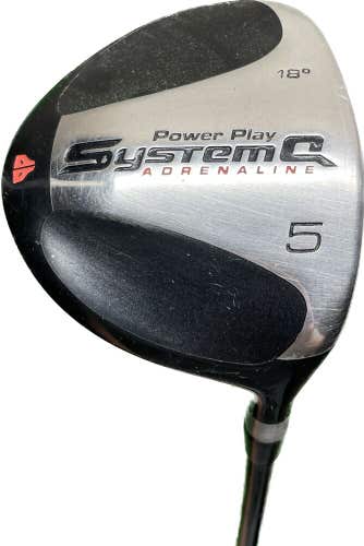 Power Play System Q Adrenaline 18* 5 Wood 65 Series Senior Flex Graphite RH 42”L
