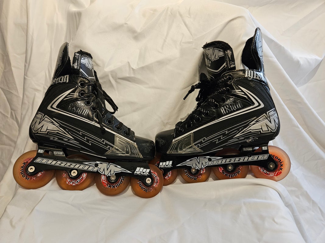 Used Mission Axiom A3 Inline Skates Wide Width Size 4