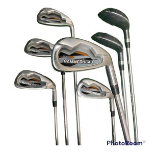 Tiger Shark Hammerhead 3 4 Hybrid & 5-9 Iron Regular Flex Steel Shafts RH