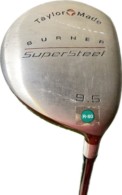 Taylormade Burner SuperSteel 9.5* Driver R-80 Bubble R Flex Graphite Shaft 44”L