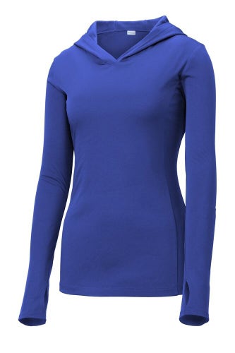 Sport Tek Womens PosiCharge Size 3XLarge Royal Blue Hooded Pullover LST358 New