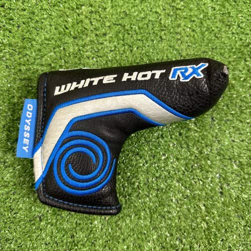 Odyssey White Hot RX Blade Putter Head Cover Black Blue Silver