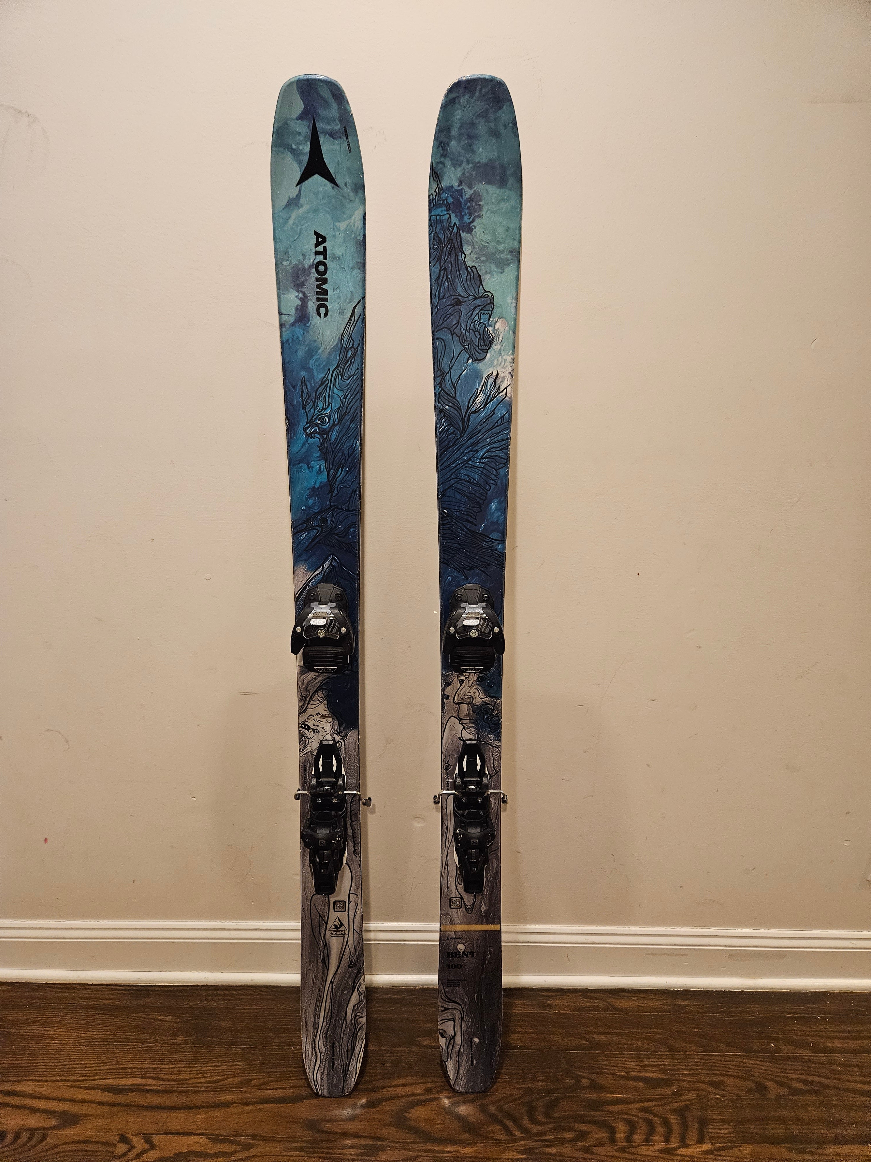 TUNED 2023 Atomic 164 cm Bent 100 Skis Chetler With Bindings Max