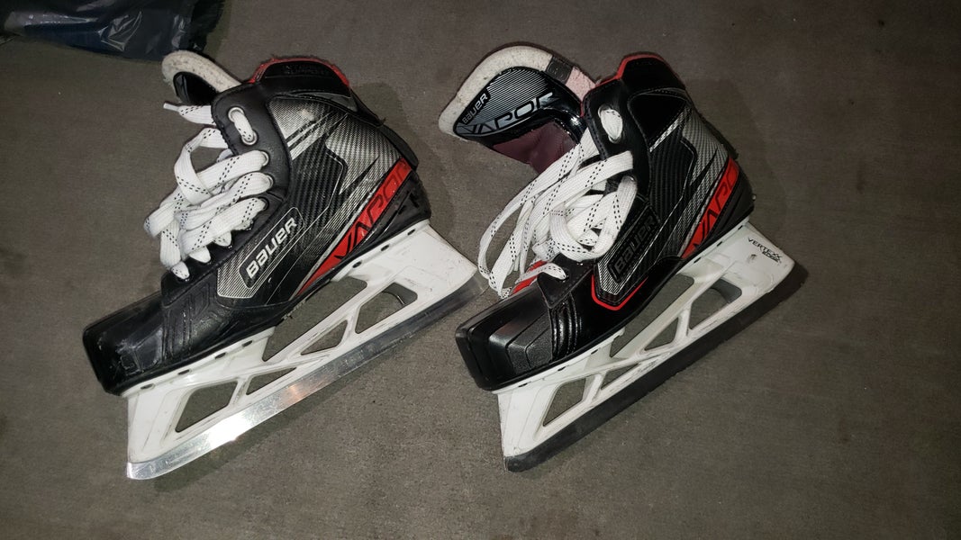 Senior Used Bauer Vapor X2.7 Hockey Goalie Skates Regular Width Size 9