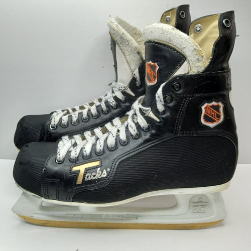 Used Vintage CCM Tacks 851 NHL Badge Hockey Skates Size 10