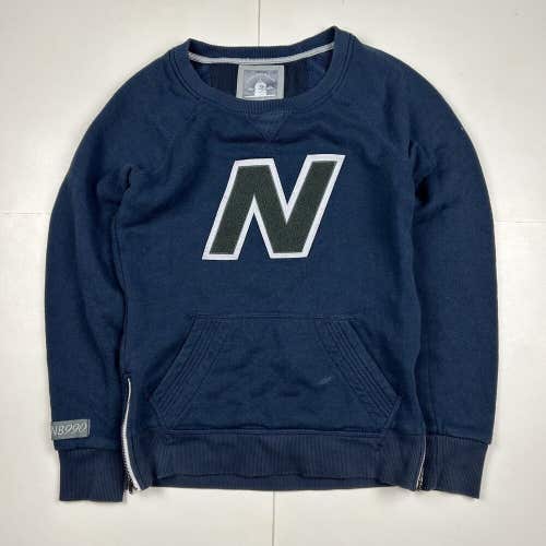 New Balance NB 990 Heritage Crewneck Sweatshirt Blue Made in USA Sz Small
