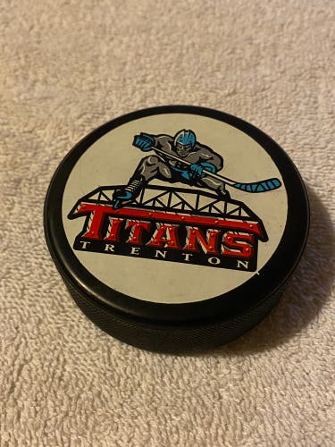 Trenton Titans ECHL Vintage Hockey Puck