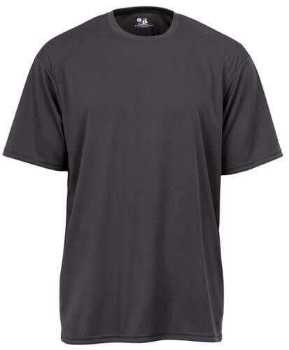 Badger Sport Boys Youth Size Medium Graphite Grey B Core Performance Tshirt New