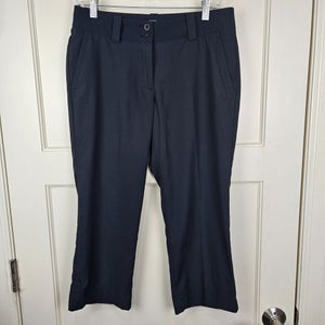 Womens Nike Golf Dri-Fit Crop Capri Pants Stretch Size 6 Black