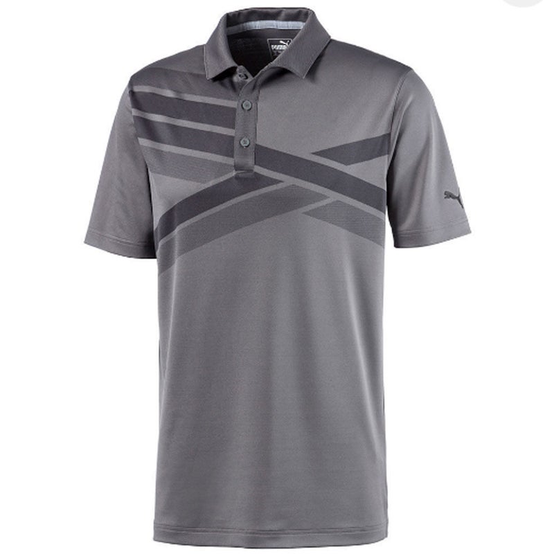NEW Puma Alterknit Texture Quiet Shade Golf Polo/Shirt Men's Medium (M)