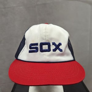 Vintage Chicago White Sox Mesh Snapback Hat SGA McDonald's