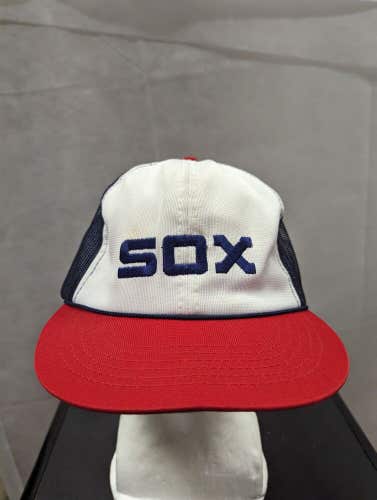 Vintage Chicago White Sox Mesh Snapback Hat SGA McDonald's