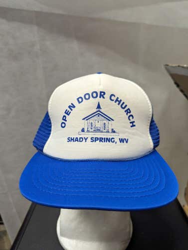 Vintage Open Door Church Shady Spring, WV Mesh Trucker Snapback Hat