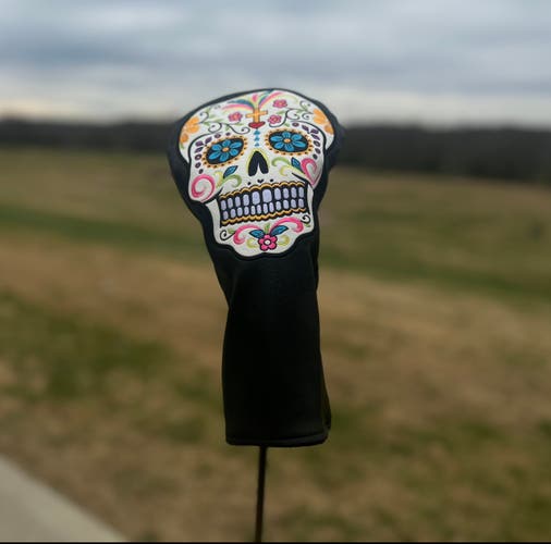Skull Driver leather Golf Headcover