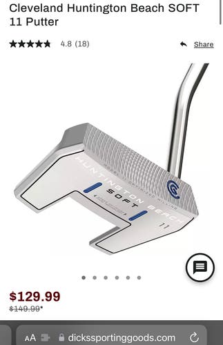 Gray Unisex Counterbalanced HUNTINGTON BEACH SOFT 11 Putter