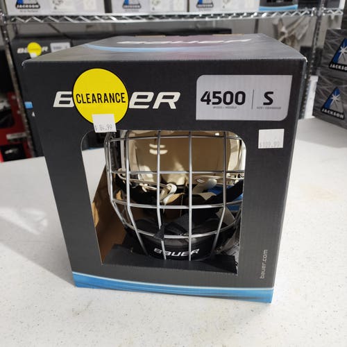 New Small Bauer 4500 Helmet Combo - White