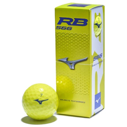 Mizuno RB 566 Golf Balls (Yellow, 3pk) 1 Sleeve NEW
